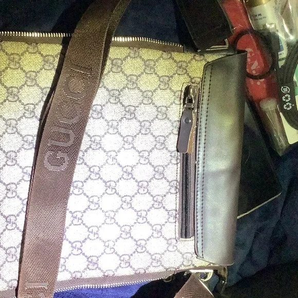 Gucci Brown and Green Men's Bag